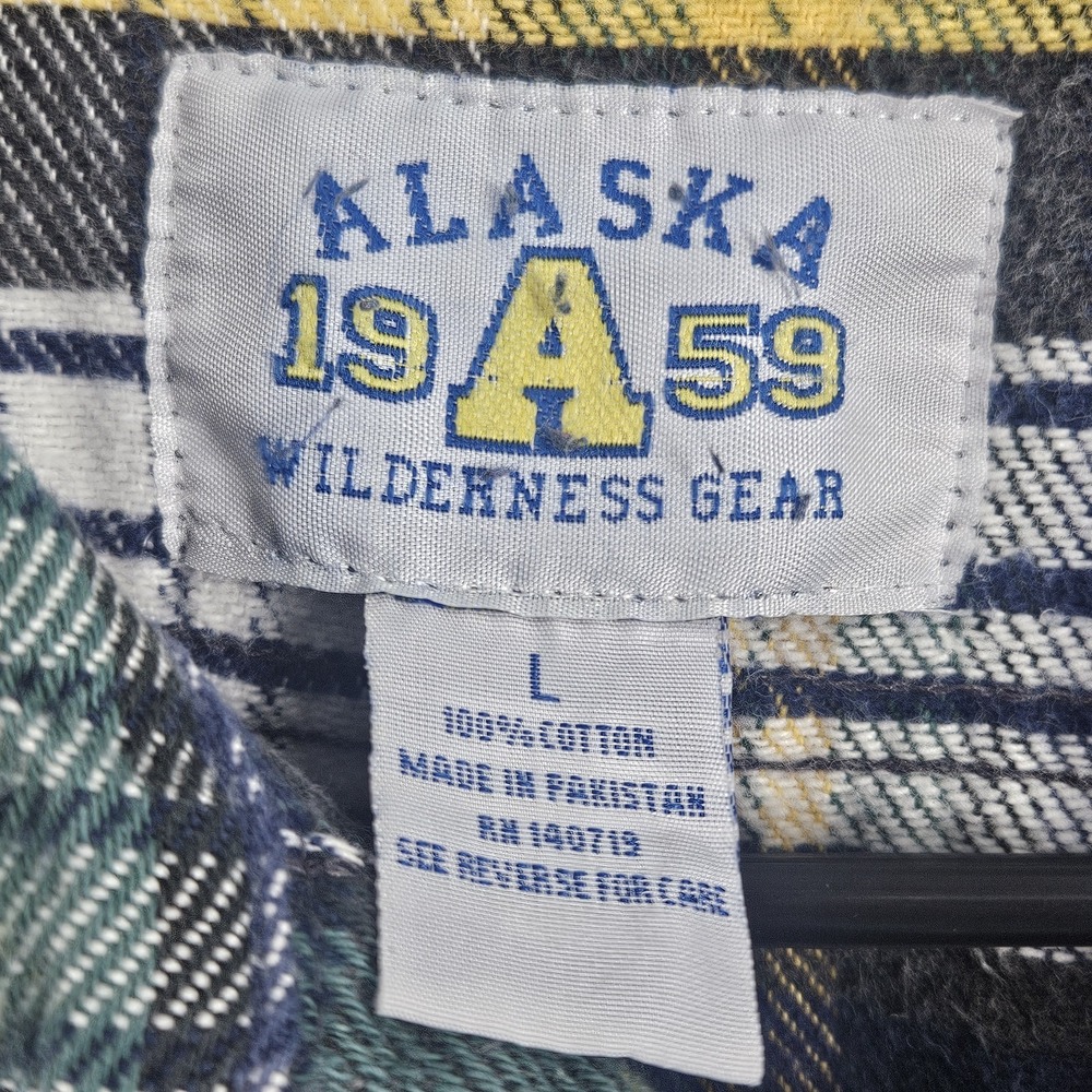 Vintage Alaska 19 A 59 Wilderness Gear Mens Large Flannel - Picture 3 of 7